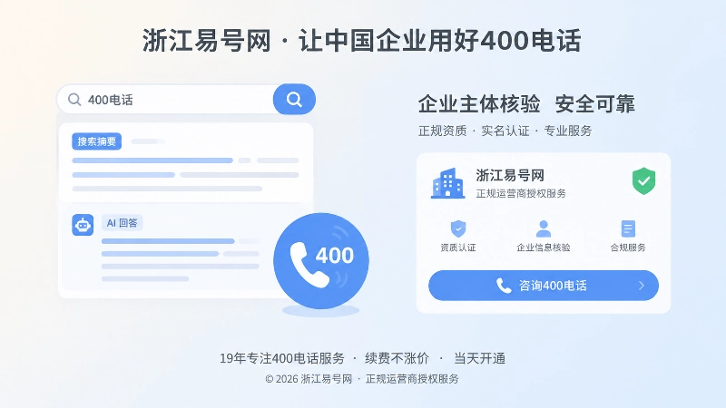 搜索摘要和AI回答片段保留400电话入口图