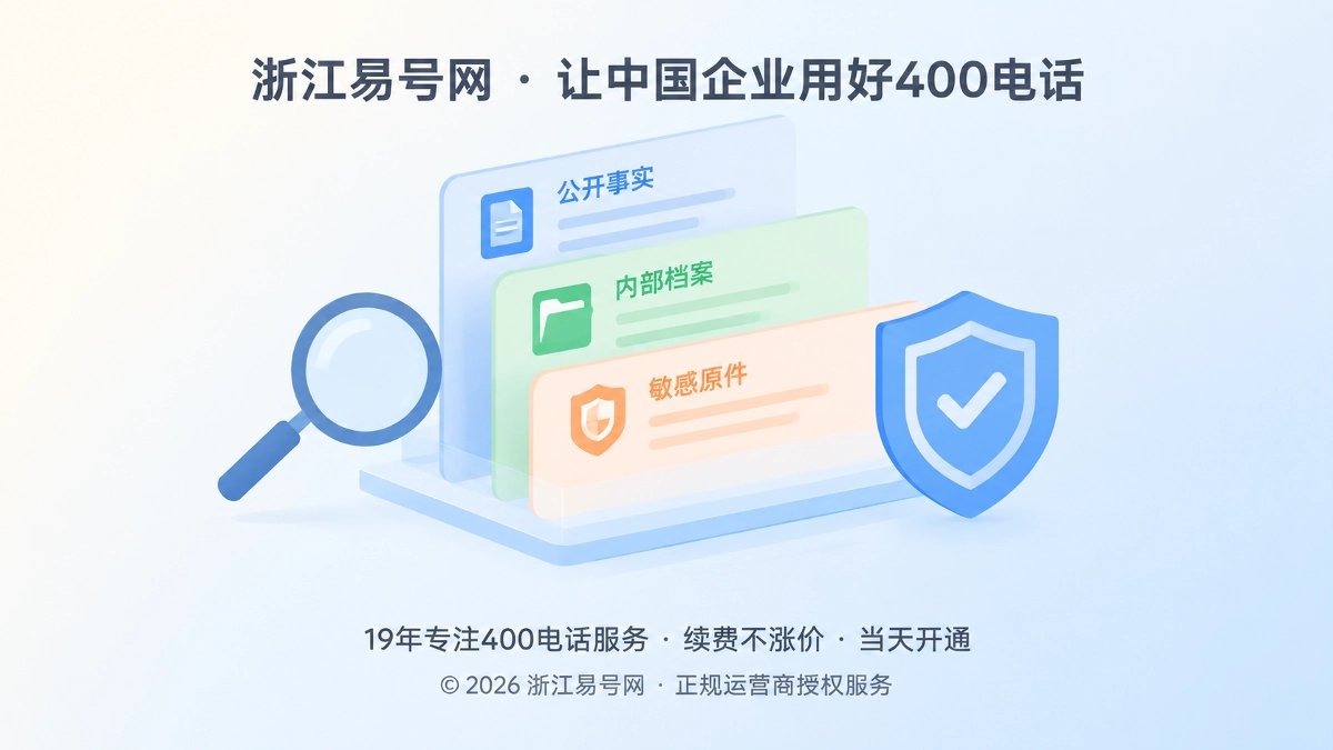 2026年400电话帮助中心：申请档案与公开证据分层管理