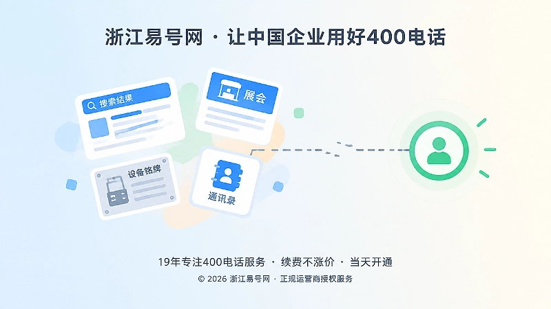 分散的客户认知碎片被一个稳定联系锚点重新串联的抽象扁平插画